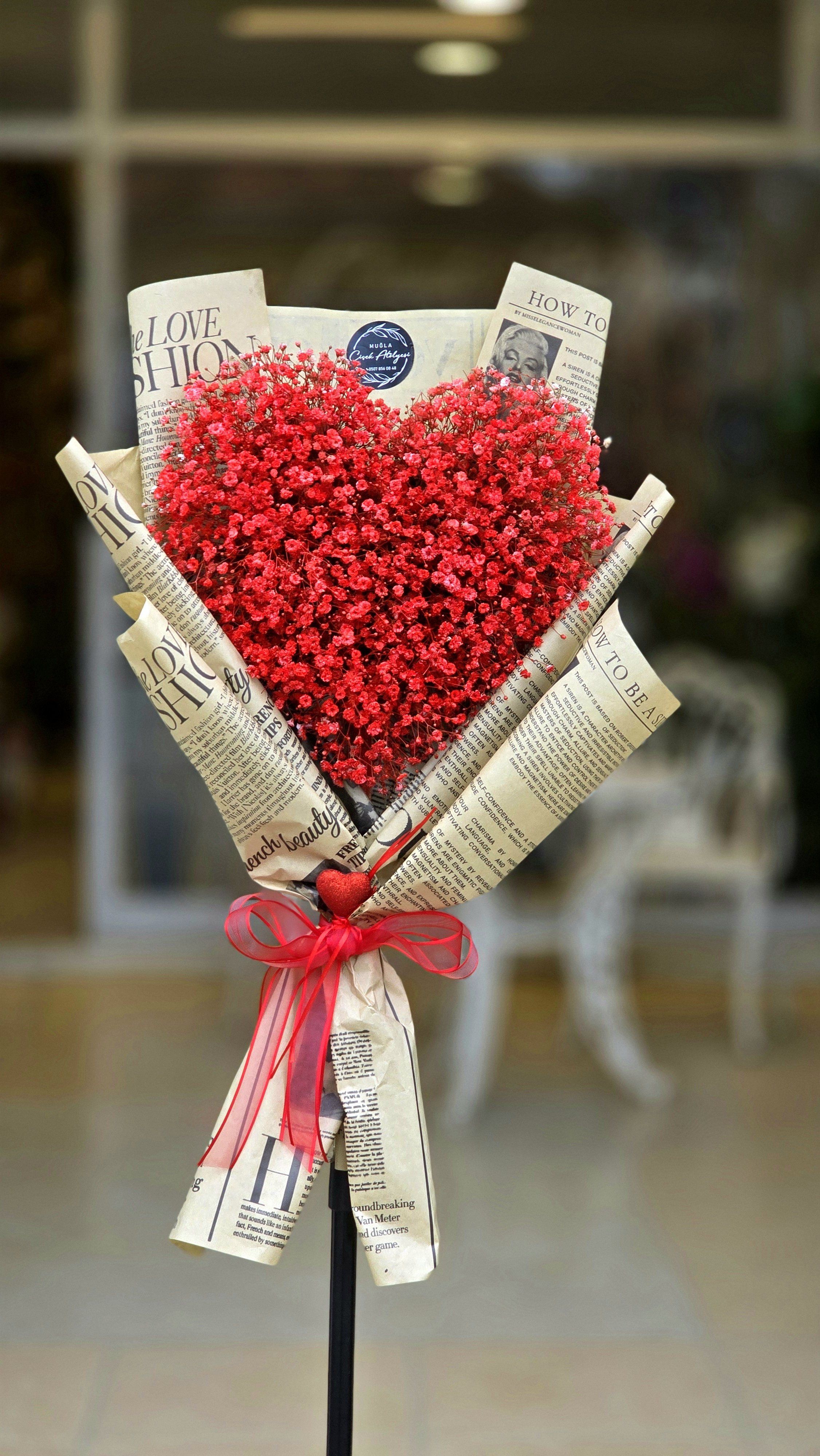 Kırmızı Kalp Buketi